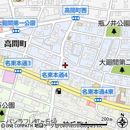 愛知県名古屋市名東区高間町80周辺の地図