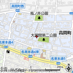 愛知県名古屋市名東区高間町350周辺の地図