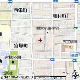 愛知県名古屋市中村区小鴨町60周辺の地図