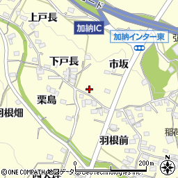 愛知県豊田市加納町下戸長1周辺の地図