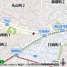 愛知県名古屋市千種区日進通周辺の地図