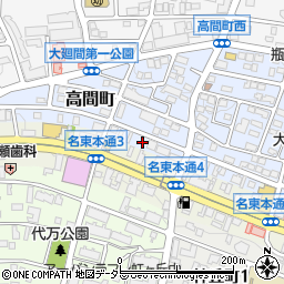 愛知県名古屋市名東区高間町50-2周辺の地図