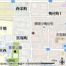 愛知県名古屋市中村区小鴨町55周辺の地図