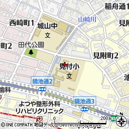 見付小学校周辺の地図