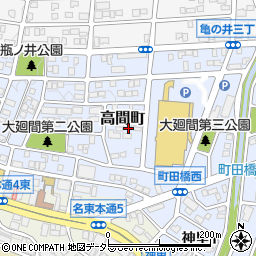 愛知県名古屋市名東区高間町417周辺の地図