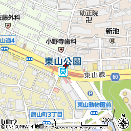 愛知銀行東山支店 ＡＴＭ周辺の地図