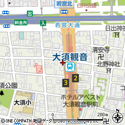神戸整体大須院周辺の地図