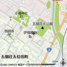 滋賀県東近江市五個荘中町211周辺の地図