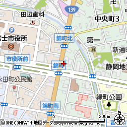 眼鏡市場　富士錦店周辺の地図