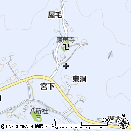 愛知県豊田市久木町東洞周辺の地図