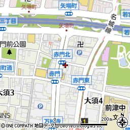 ソフトバンク大須周辺の地図