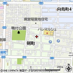 愛知県名古屋市中村区剣町30周辺の地図