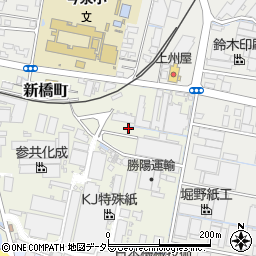 静岡県富士市新橋町周辺の地図