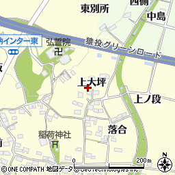 愛知県豊田市加納町上大坪周辺の地図