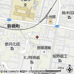 静岡県富士市新橋町周辺の地図