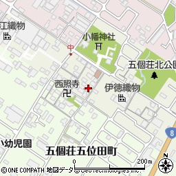 滋賀県東近江市五個荘中町312周辺の地図