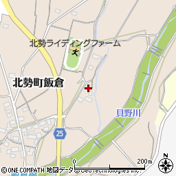 三重県いなべ市北勢町飯倉566周辺の地図