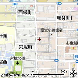愛知県名古屋市中村区小鴨町52周辺の地図