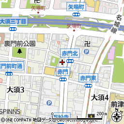 良室賃貸　大津通・大須店周辺の地図