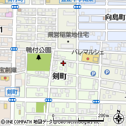 愛知県名古屋市中村区剣町33周辺の地図