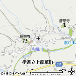 滋賀県大津市伊香立上龍華町393周辺の地図