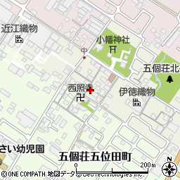 滋賀県東近江市五個荘中町317周辺の地図