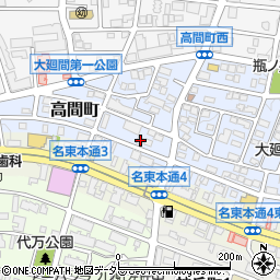 愛知県名古屋市名東区高間町62周辺の地図