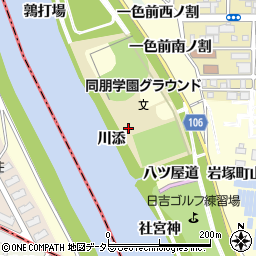 愛知県名古屋市中村区岩塚町川添周辺の地図