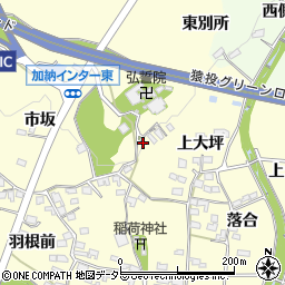愛知県豊田市加納町寺山周辺の地図