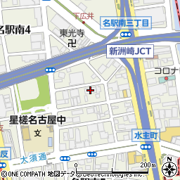 シャトレ愛松名駅南周辺の地図