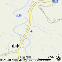 千葉県富津市山中周辺の地図