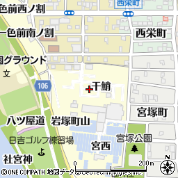 愛知県名古屋市中村区岩塚町干鮹周辺の地図