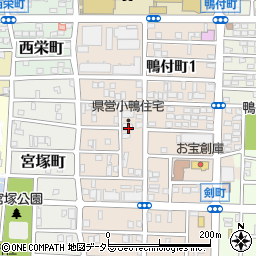 愛知県名古屋市中村区小鴨町23周辺の地図