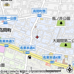 愛知県名古屋市名東区高間町275周辺の地図
