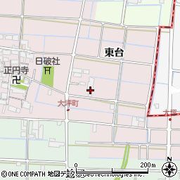 愛知県津島市大坪町東台83周辺の地図