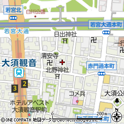 大須の旗屋商店周辺の地図