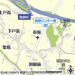 愛知県豊田市加納町市坂周辺の地図