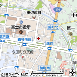 静岡銀行富士中央支店周辺の地図