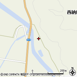 愛知県設楽町（北設楽郡）西納庫（井ノ上）周辺の地図