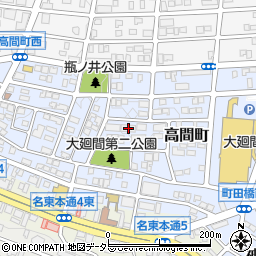 愛知県名古屋市名東区高間町390周辺の地図
