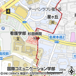 愛知県名古屋市名東区名東本通1丁目周辺の地図
