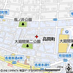 愛知県名古屋市名東区高間町391周辺の地図