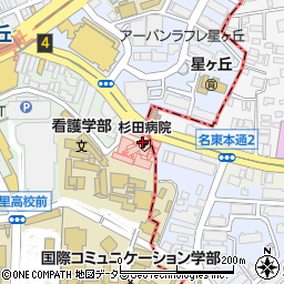 杉田病院周辺の地図