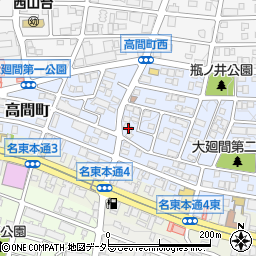 愛知県名古屋市名東区高間町271周辺の地図