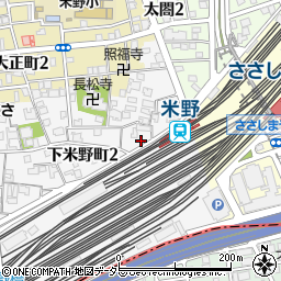 愛知県名古屋市中村区下米野町1丁目28周辺の地図