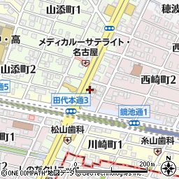 名古屋田代郵便局 ＡＴＭ周辺の地図