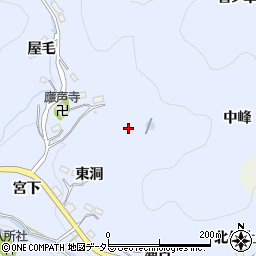 愛知県豊田市久木町中峰周辺の地図