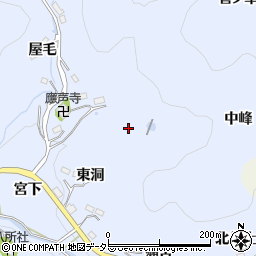 愛知県豊田市久木町（中峰）周辺の地図