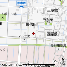 愛知県あま市七宝町川部佛供田61-3周辺の地図