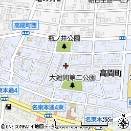 愛知県名古屋市名東区高間町358周辺の地図